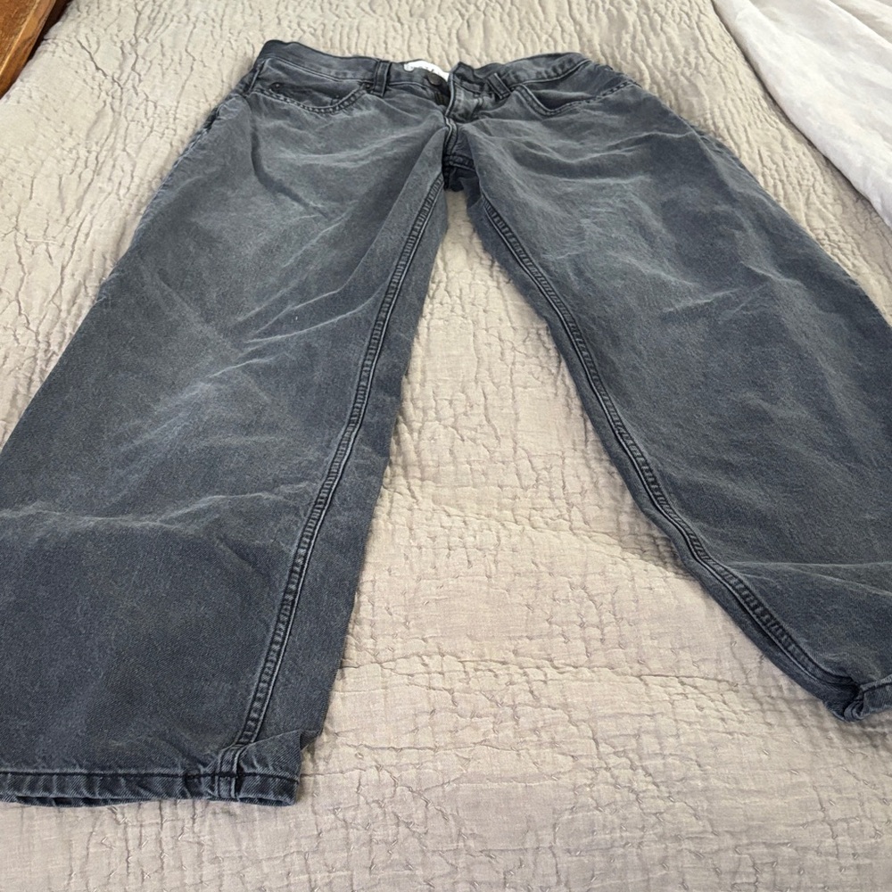 Motel Rocks Gray Flared/Wide Leg Jeans - Picture 2 of 3